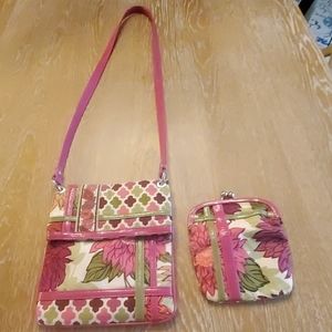 Vera Bradley Crossbody Bag and Wallet